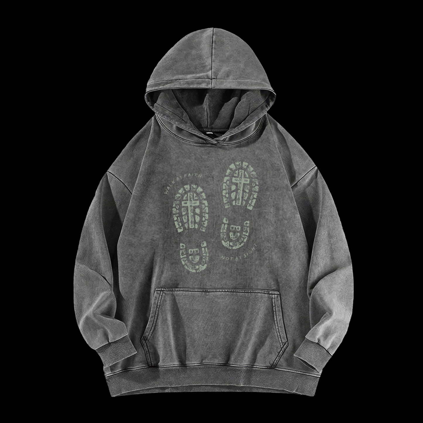 Walk By Faith Washed Hoodie