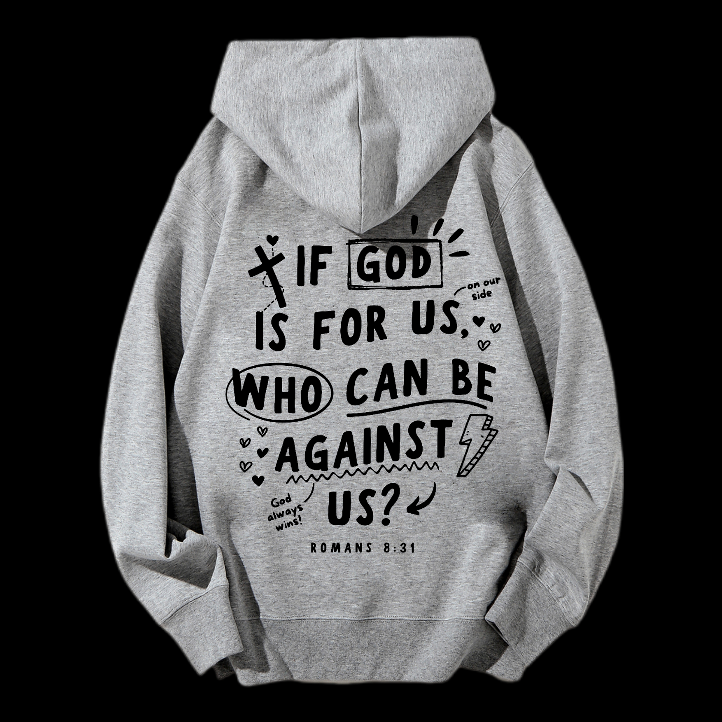 If God Is For Us Drawstring Hoodie