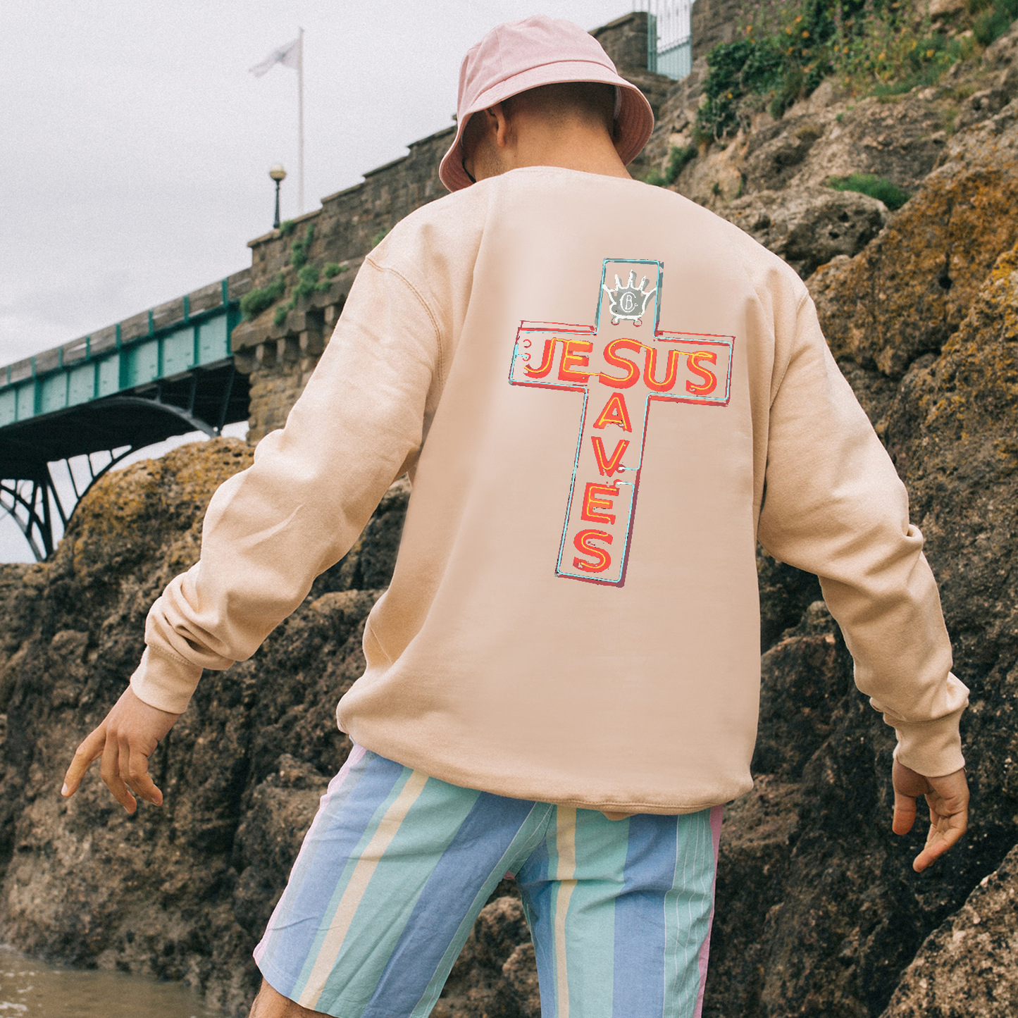 Jesus Saves Crewneck Sweatshirt
