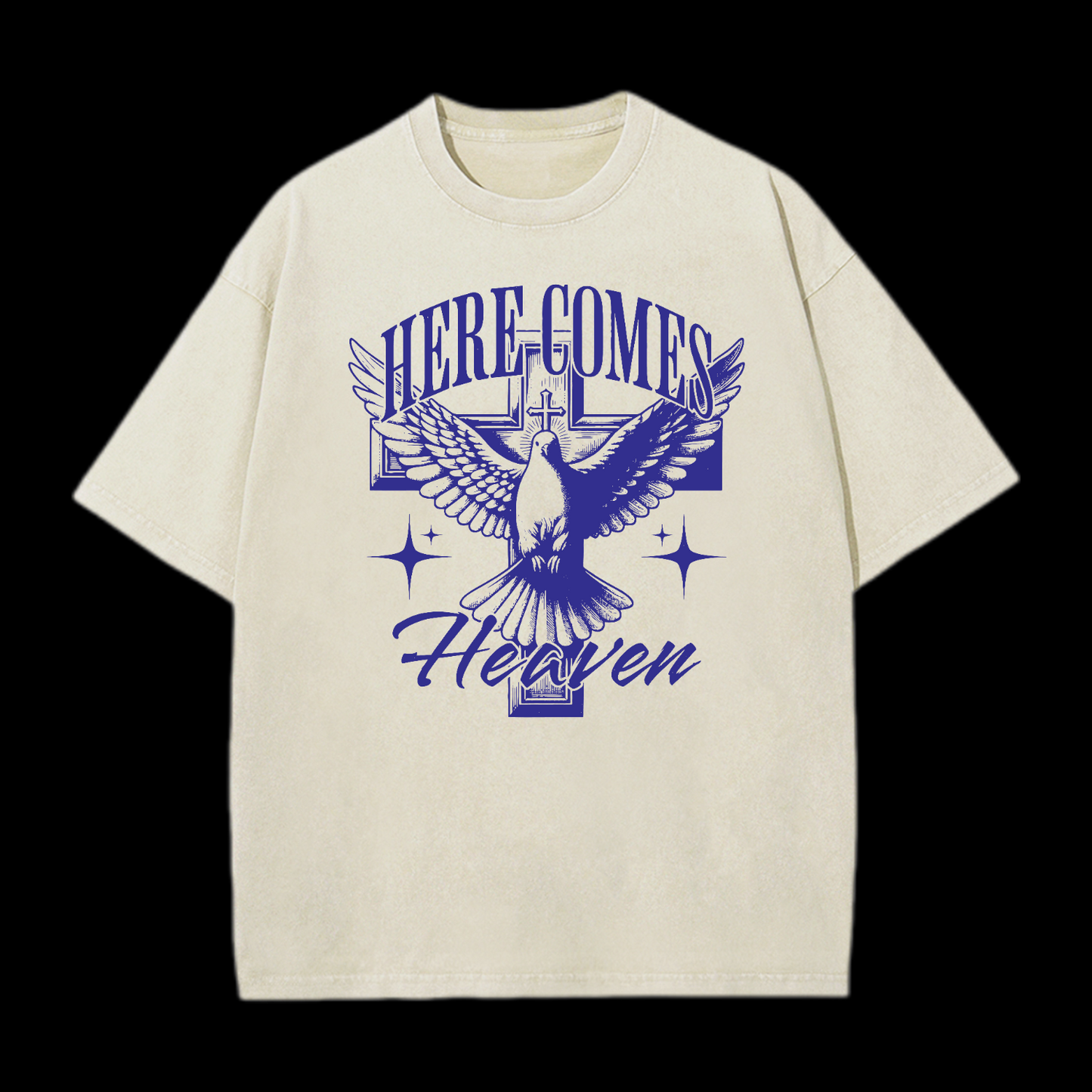 Here Comes Heaven Washed T-Shirt