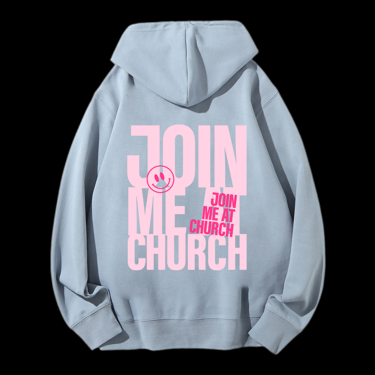 Join Me At Church Drawstring Hoodie