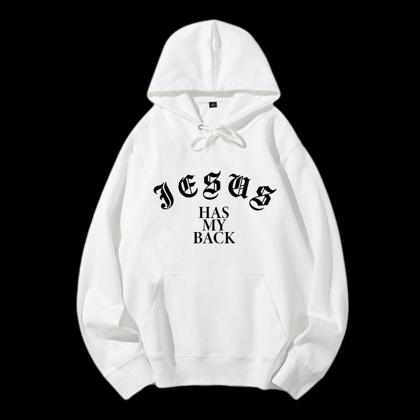 Jesus Has My Back Drawstring Hoodie
