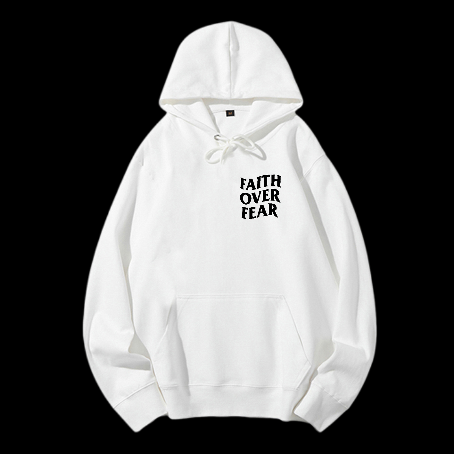Faith Over Fear Drawstring Hoodie