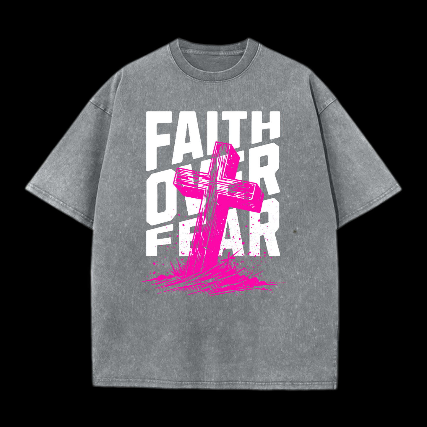 Faith Over Fear Washed T-Shirt