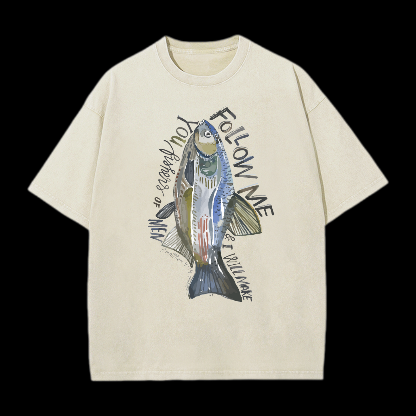 Fishers Of Men Washed T-Shirt