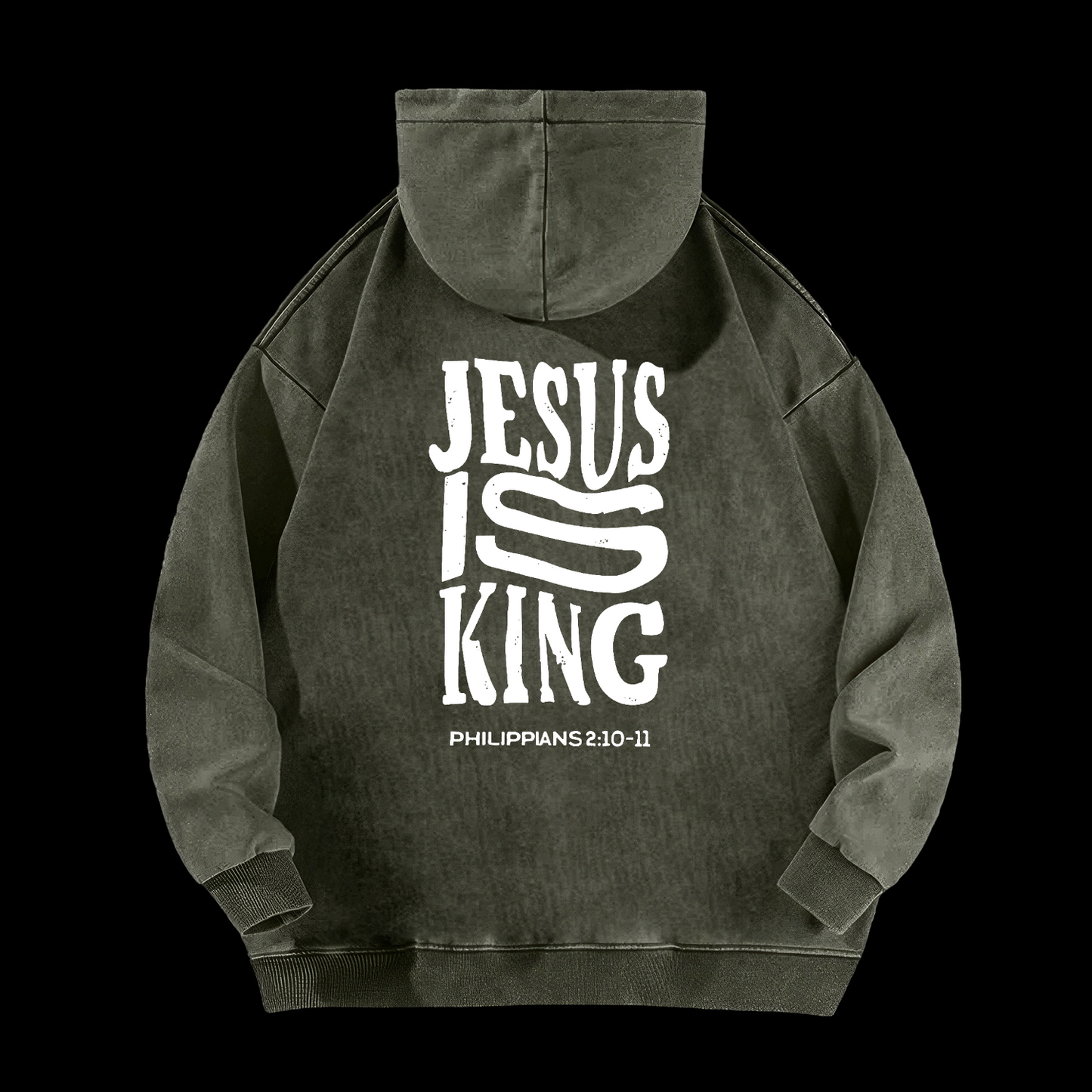 Jesus Is King Washed Hoodie