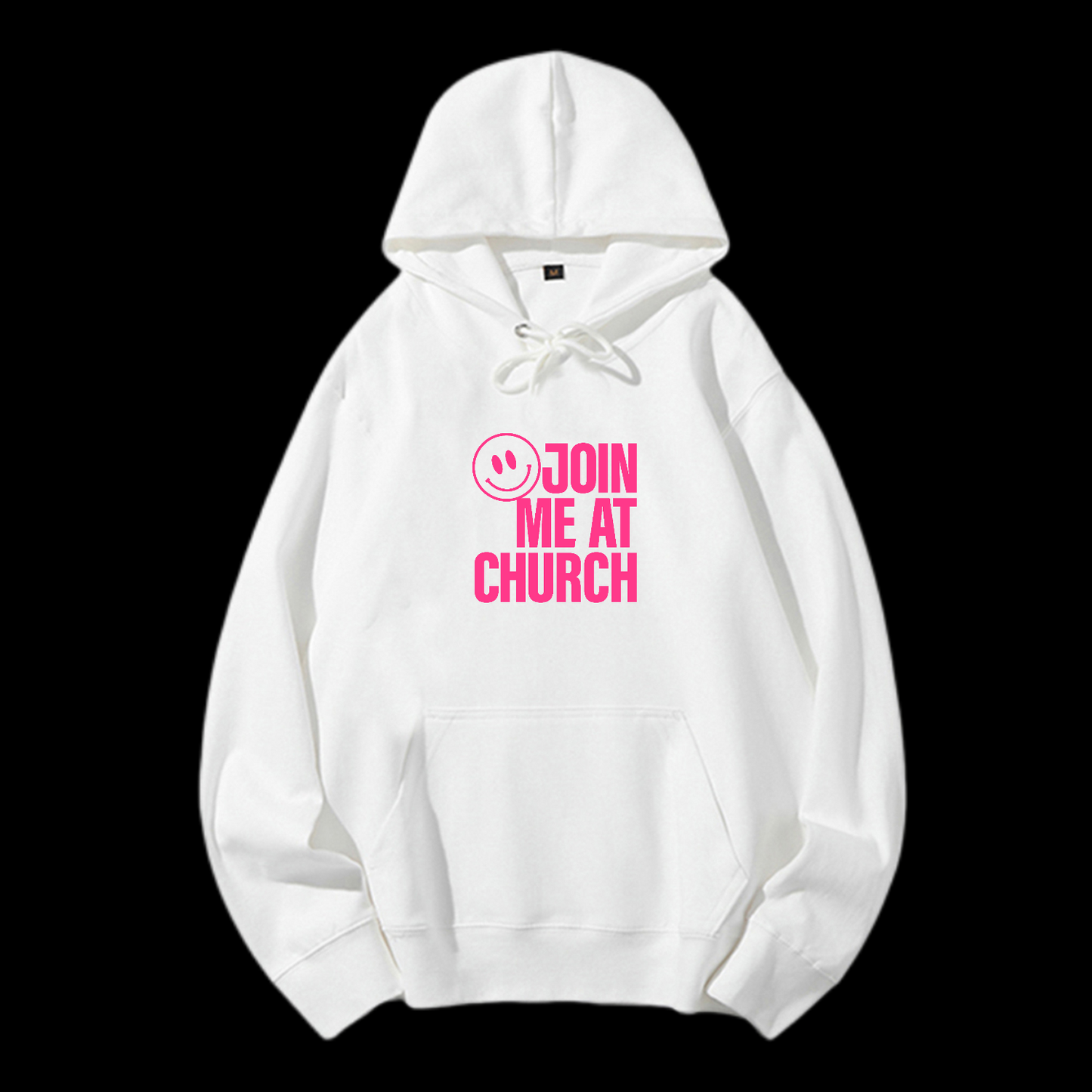 Join Me At Church Drawstring Hoodie