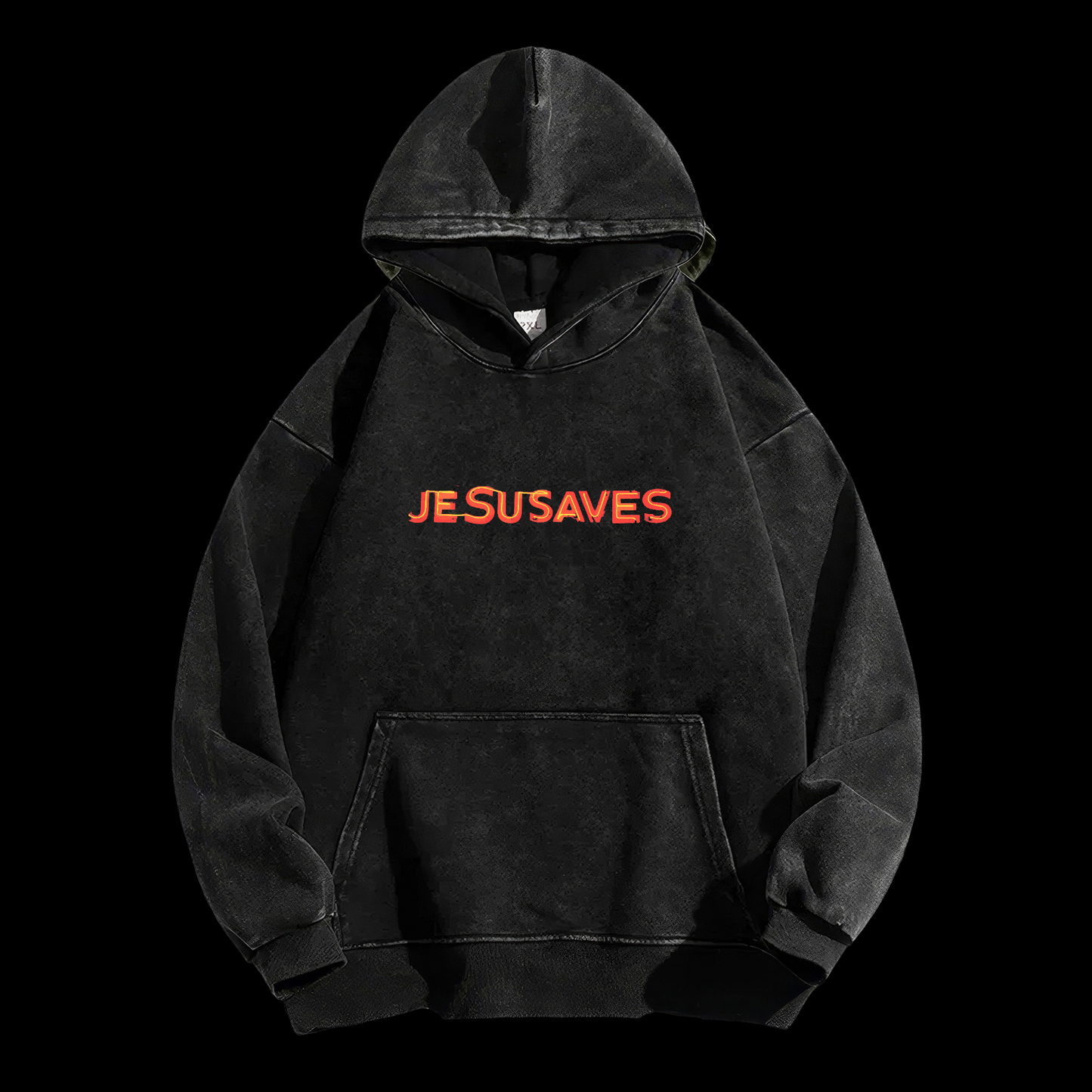 Jesus Saves Washed Hoodie