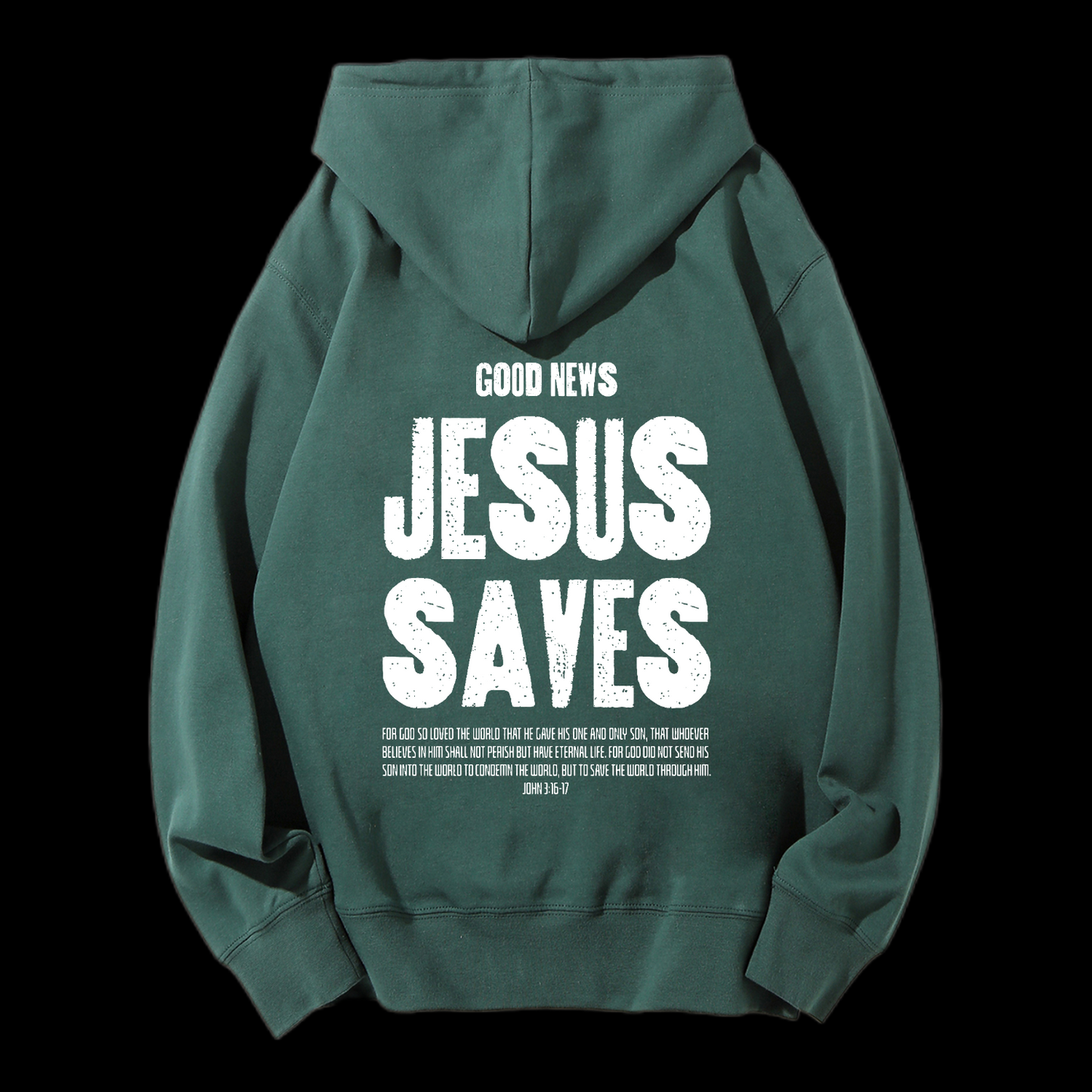 Jesus Saves Drawstring Hoodie