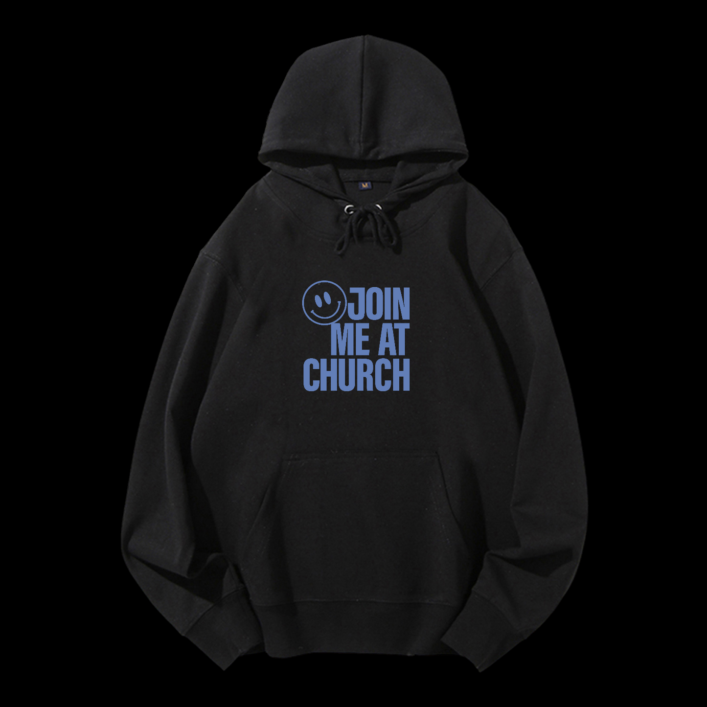 Join Me At Church Drawstring Hoodie