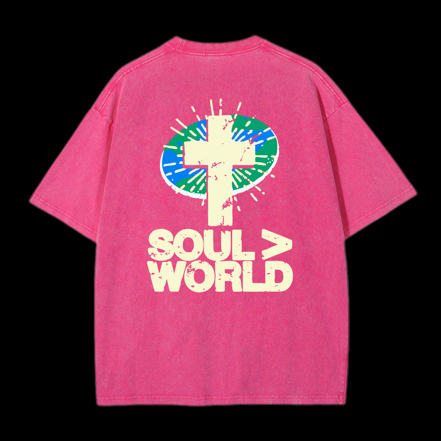 Soul Is Greater Than World Washed T-Shirt