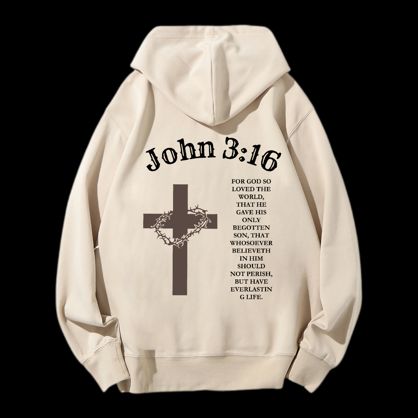 John 3:16 Drawstring Hoodie