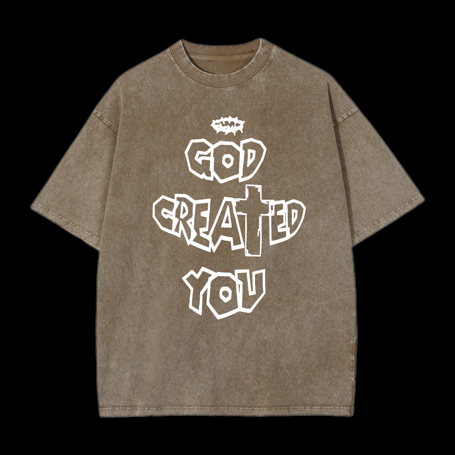 God Created You Washed T-Shirt
