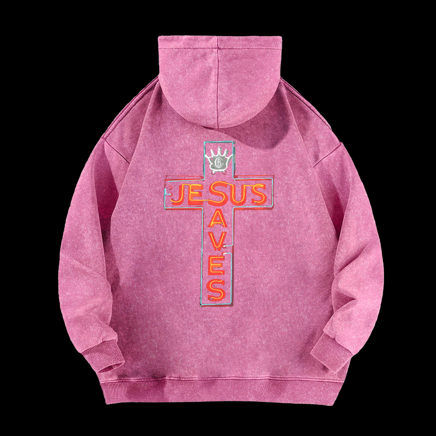Jesus Saves Washed Hoodie