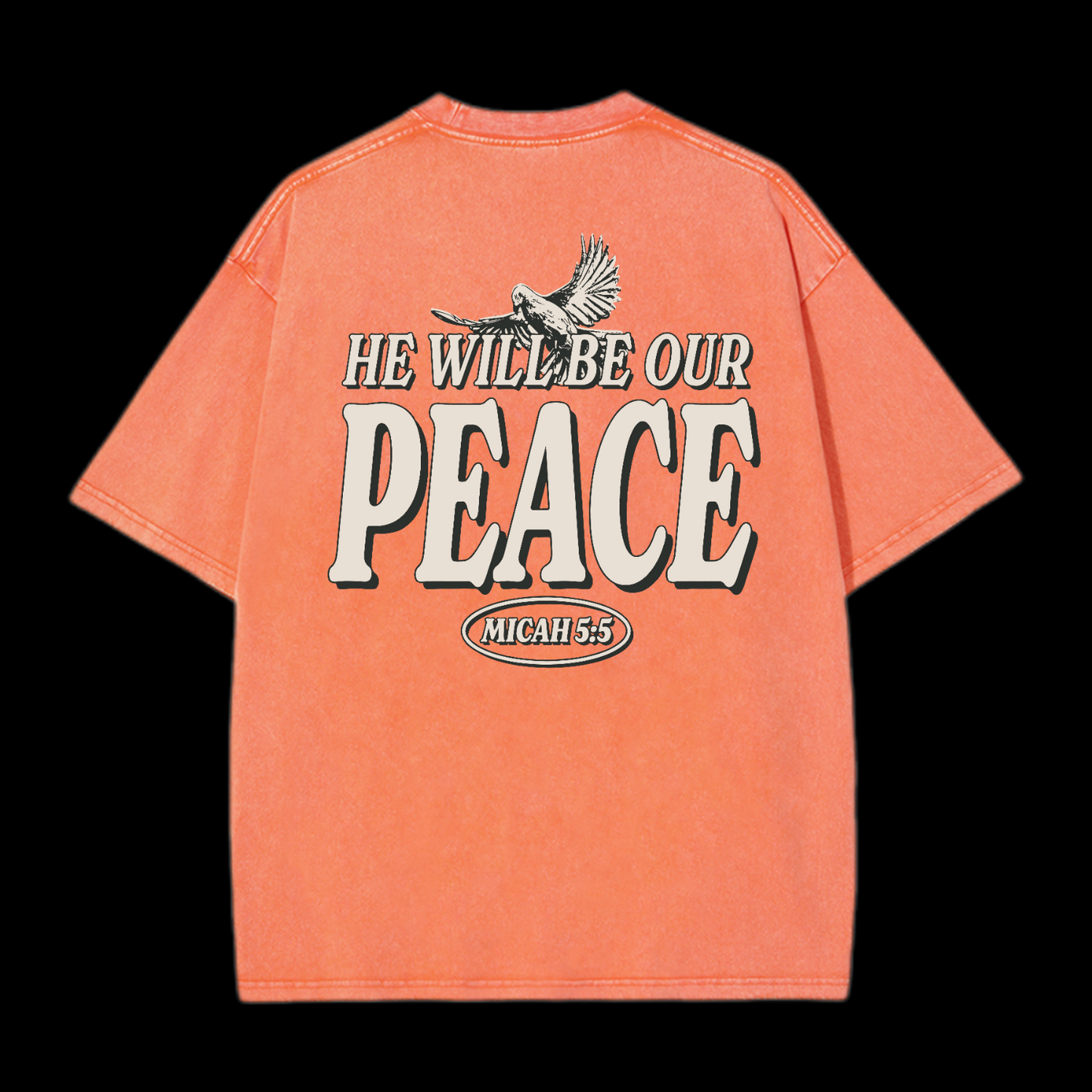 He Will Be Our Peace Washed T-Shirt