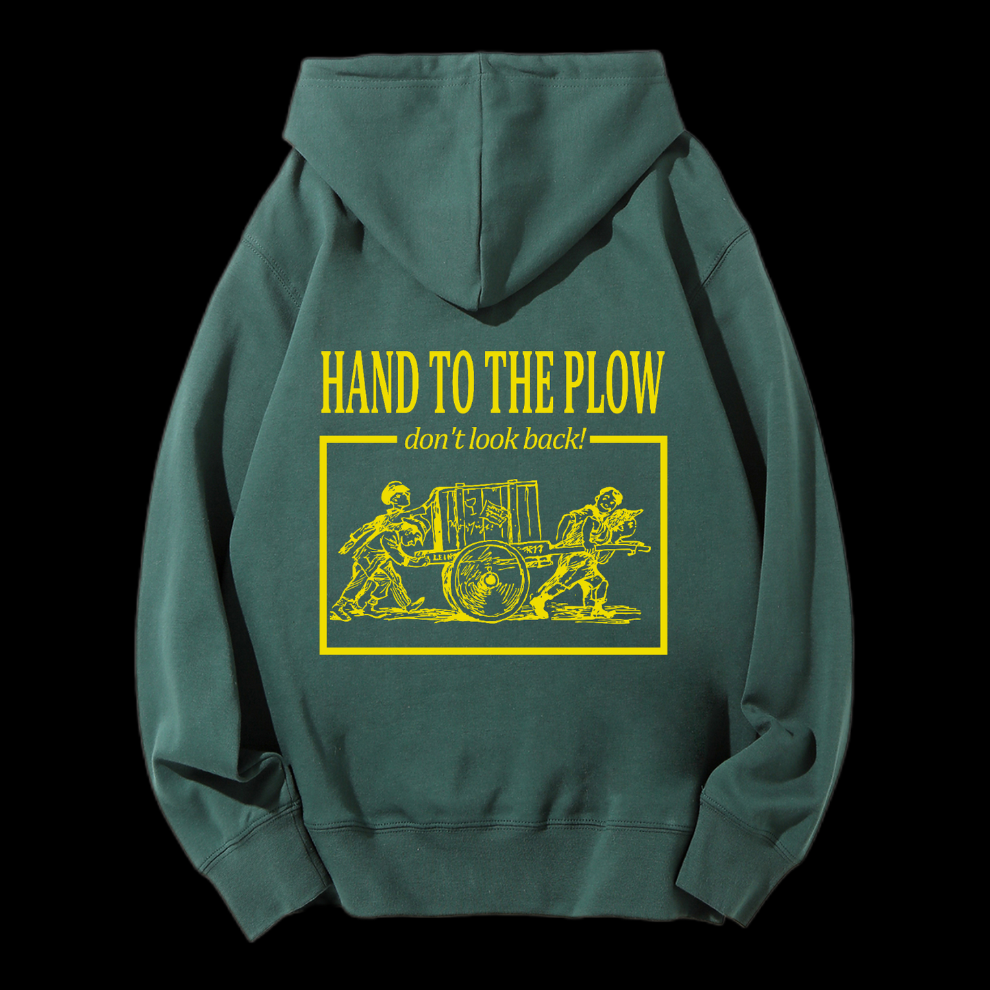 Hand To The Plow Drawstring Hoodie