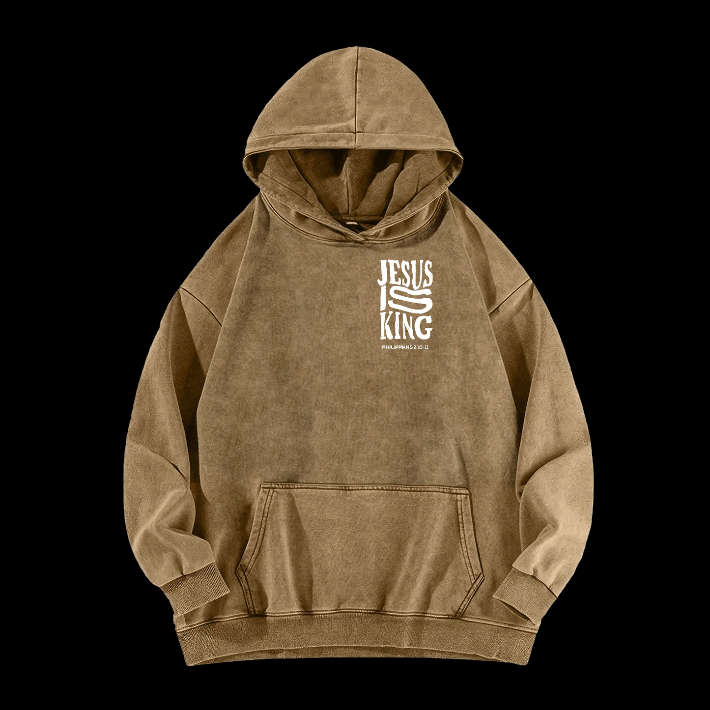 Jesus Is King Washed Hoodie