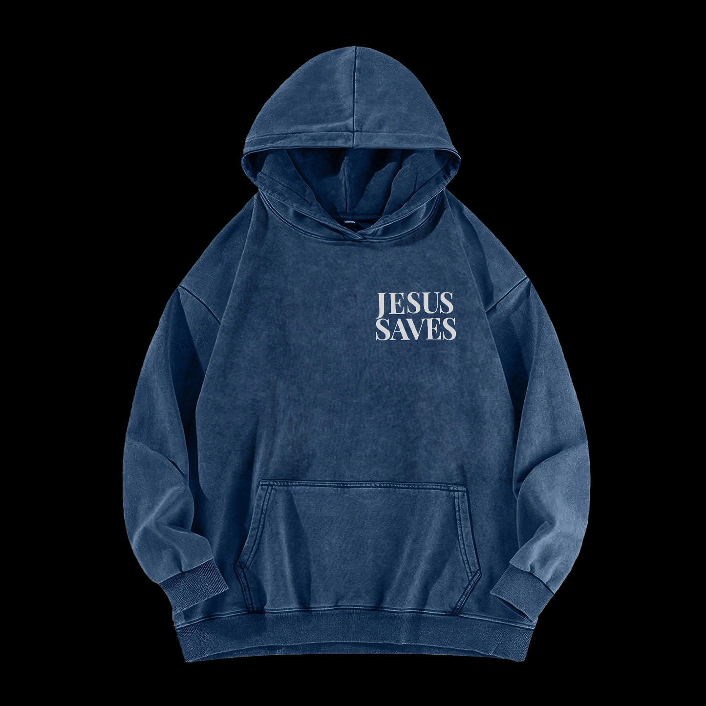 Jesus Saves Washed Hoodie