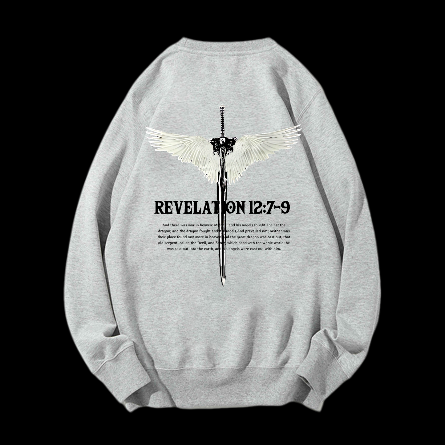 Revelation 12:7-9 Crewneck Sweatshirt