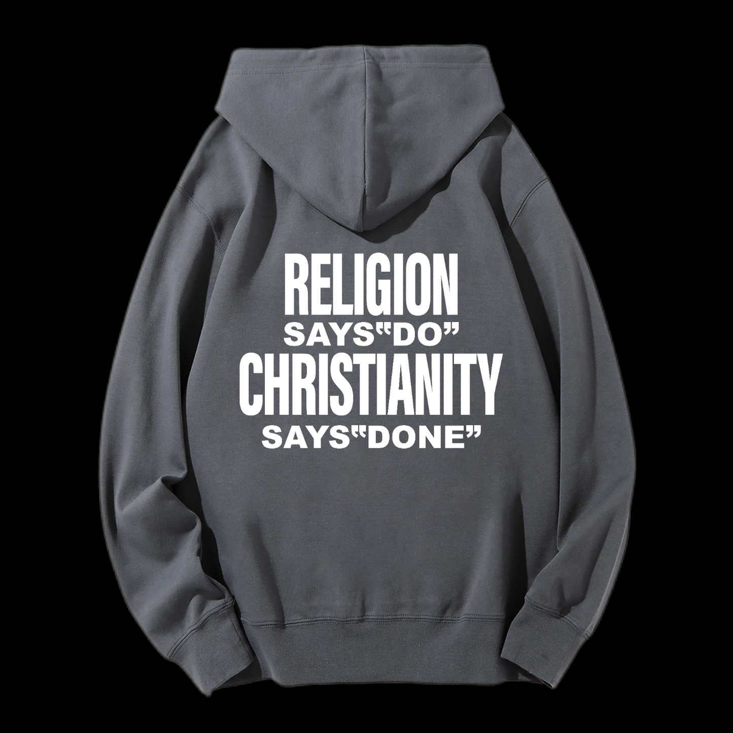 Says Done Drawstring Hoodie