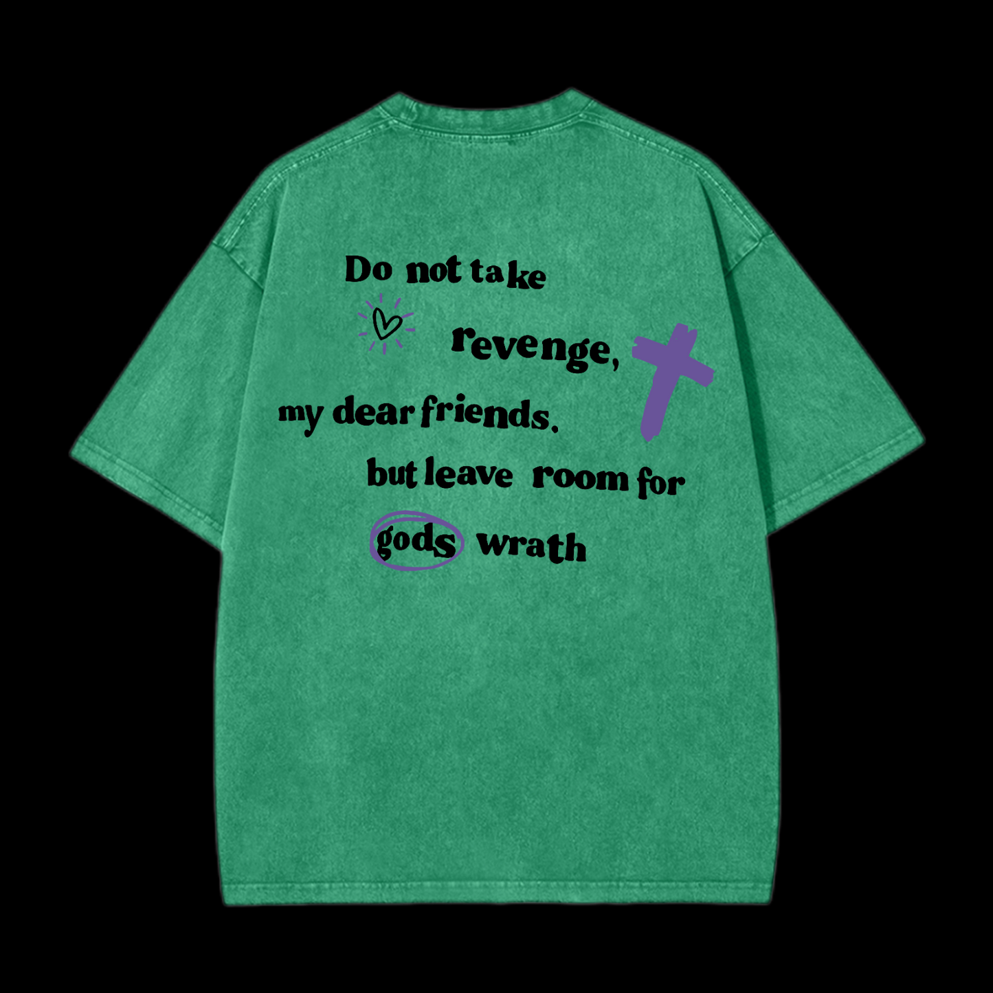 Romans 12:19 Washed T-Shirt