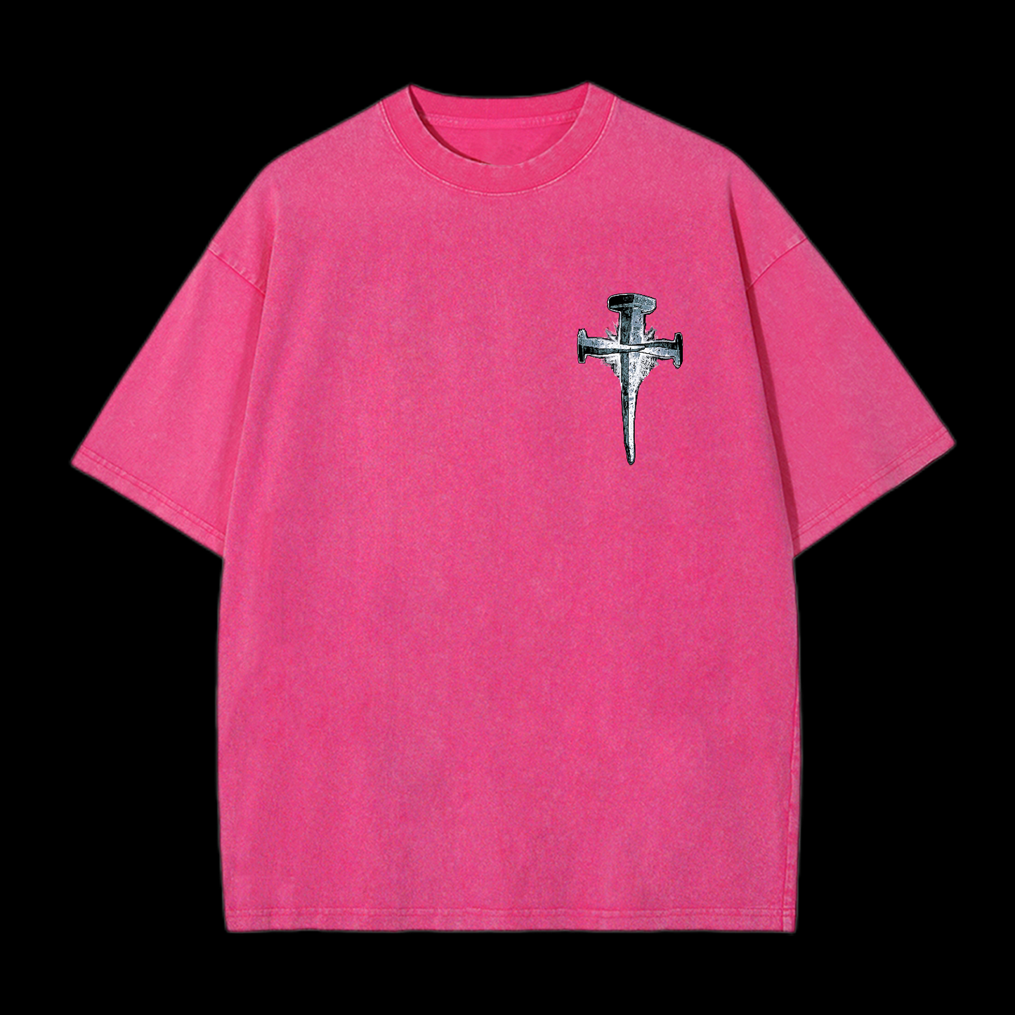 1Cross 3Nails 4Given Washed T-Shirt