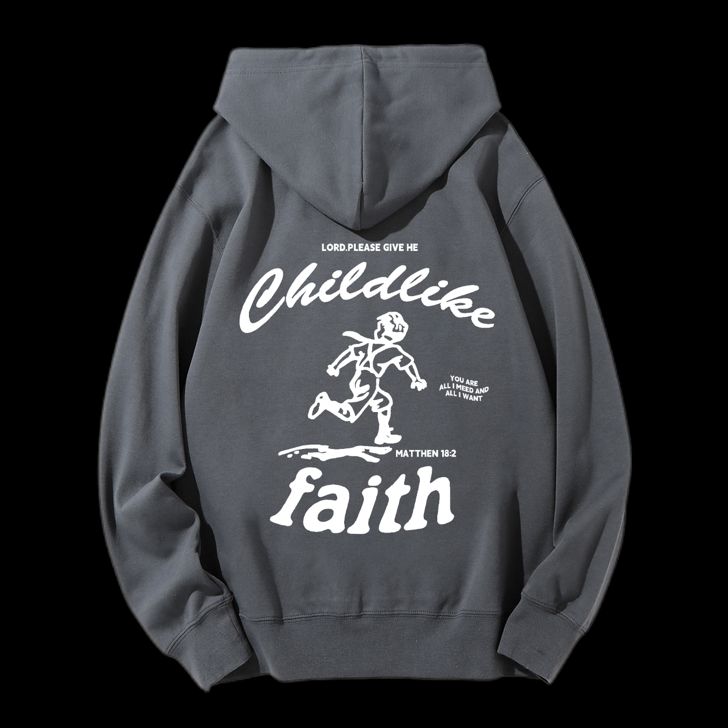 Childlike Drawstring Hoodie
