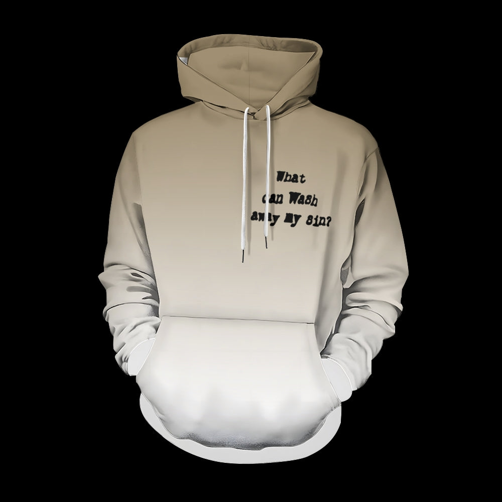 Nothing But The Blood Or Jesus Printed Drawstring Hoodie