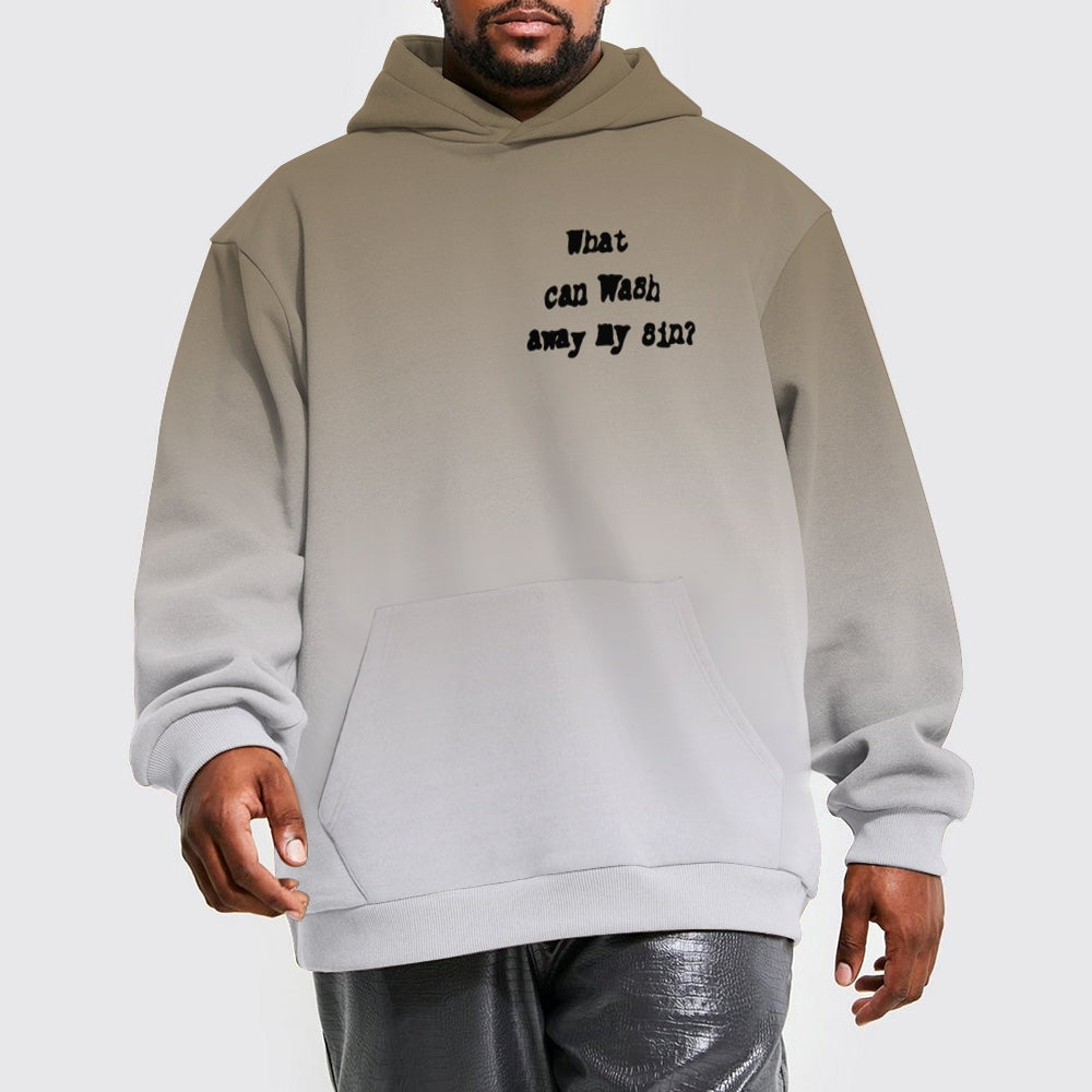 Nothing But The Blood Or Jesus Printed Drawstring Hoodie