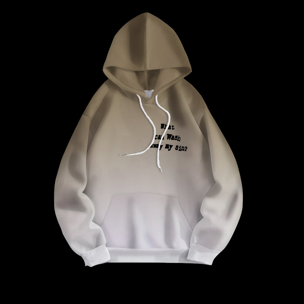Nothing But The Blood Or Jesus Printed Drawstring Hoodie