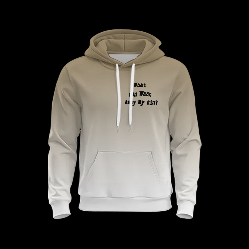 Nothing But The Blood Or Jesus Printed Drawstring Hoodie