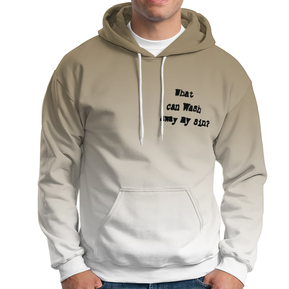Nothing But The Blood Or Jesus Printed Drawstring Hoodie