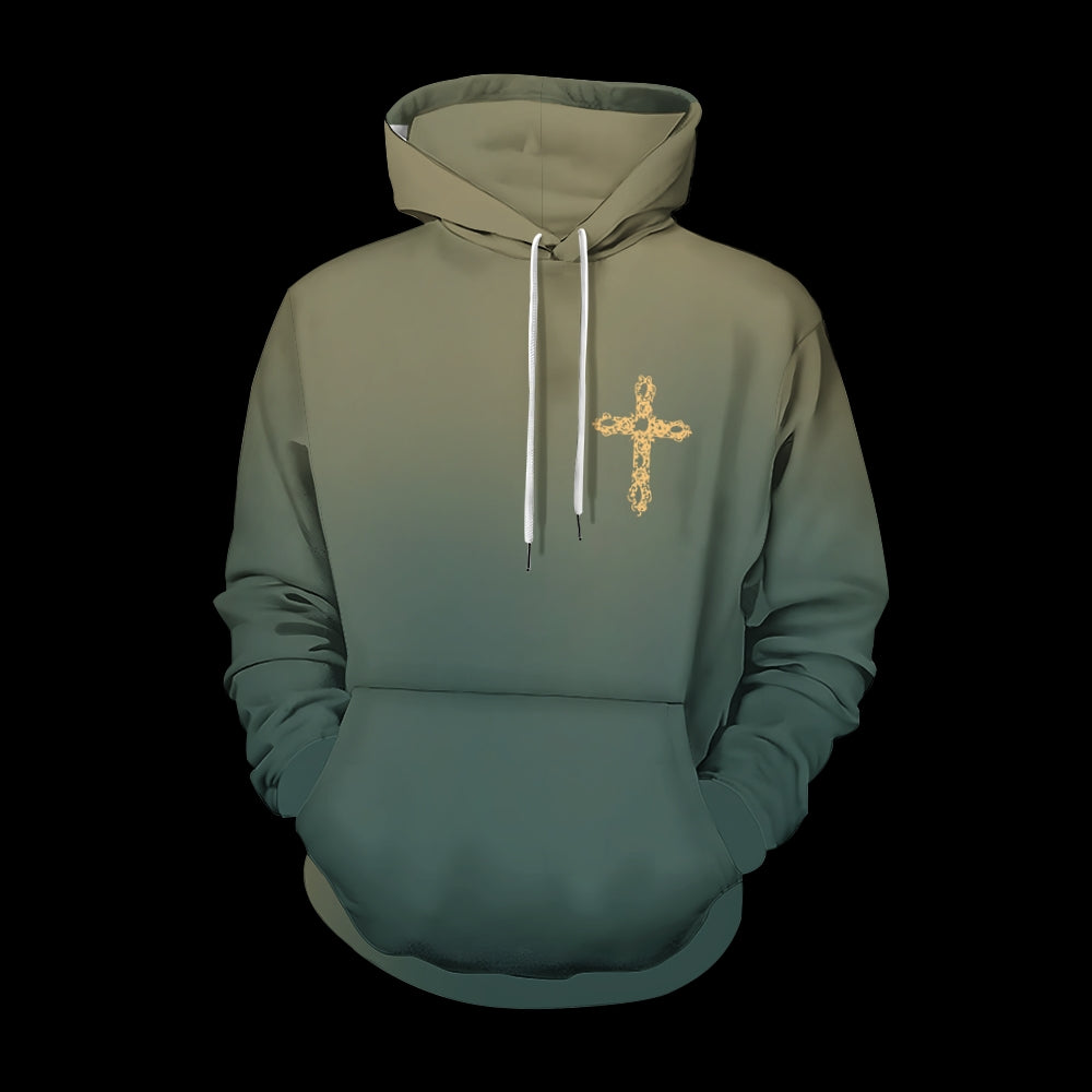 Cristo Salva Printed Drawstring Hoodie