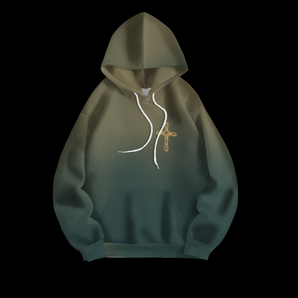 Cristo Salva Printed Drawstring Hoodie