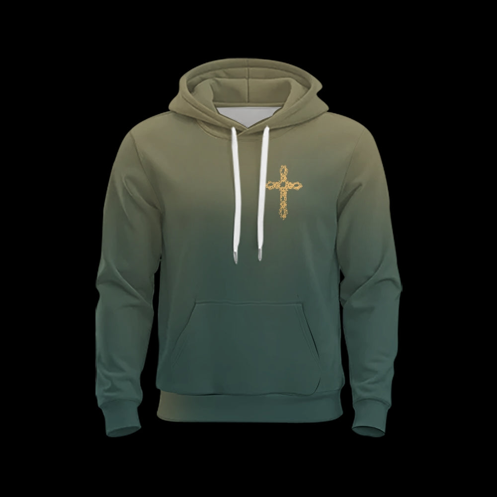 Cristo Salva Printed Drawstring Hoodie