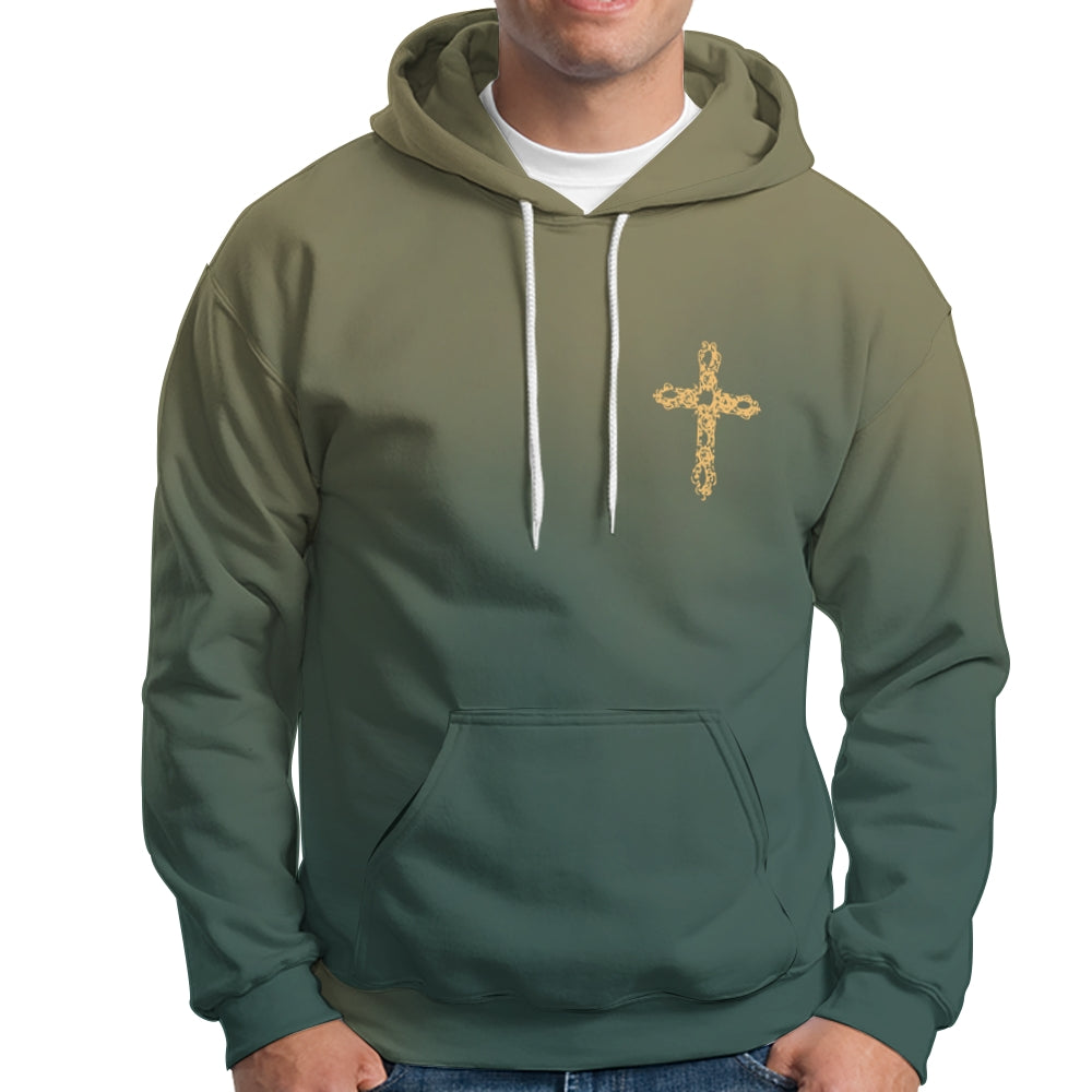 Cristo Salva Printed Drawstring Hoodie