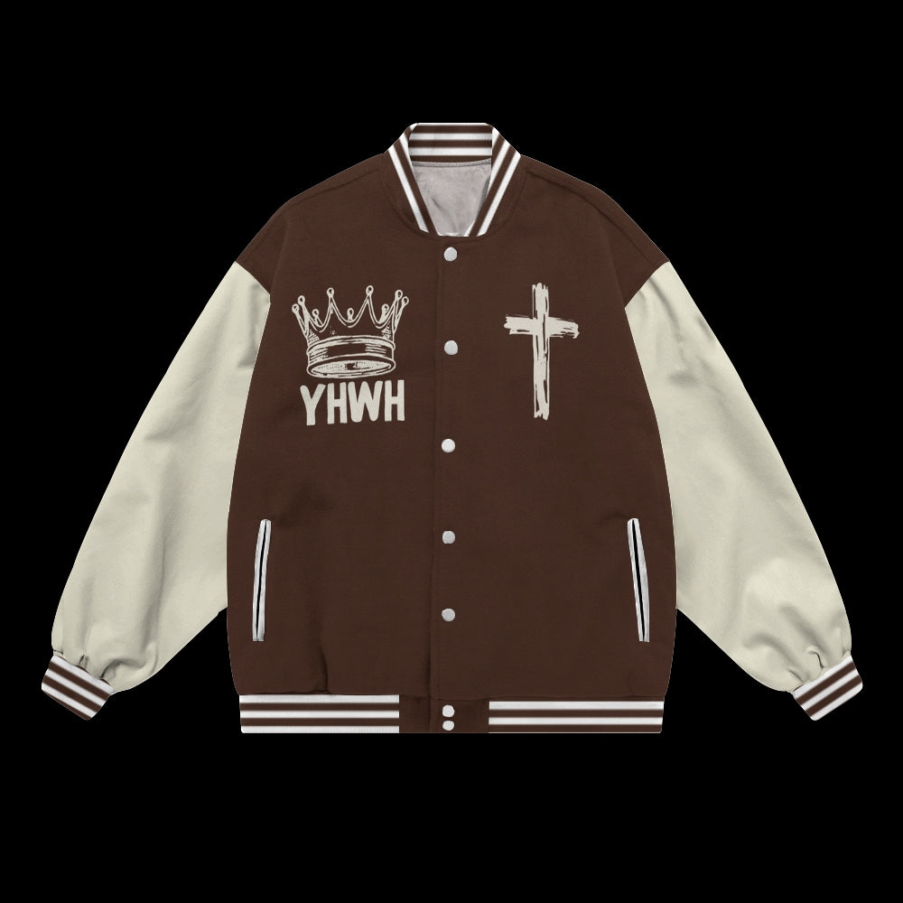 Stations Of The Cross Baseball Jacket