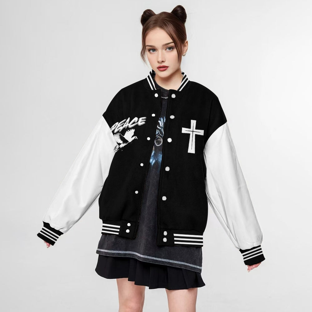 Nothing But The Blood Or Jesus Baseball Jacket