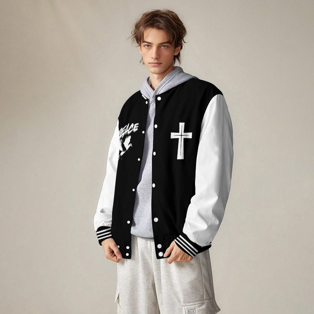 Nothing But The Blood Or Jesus Baseball Jacket