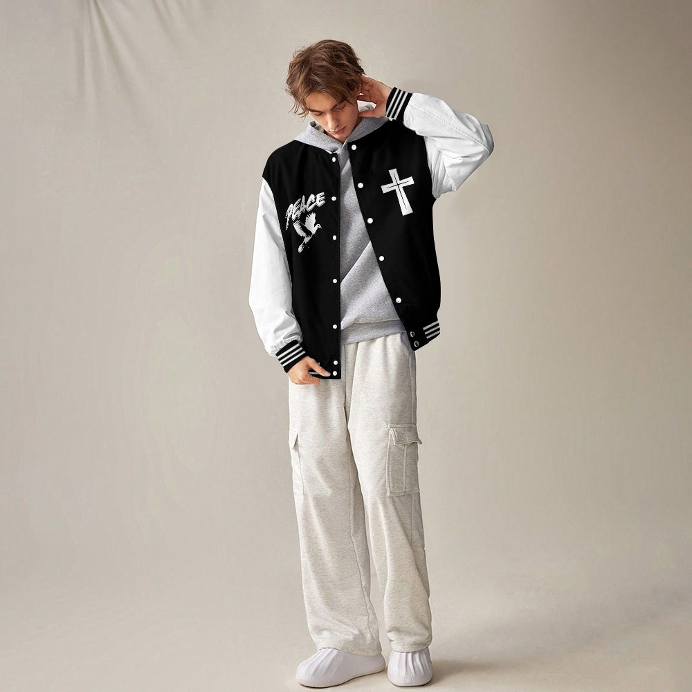 Nothing But The Blood Or Jesus Baseball Jacket