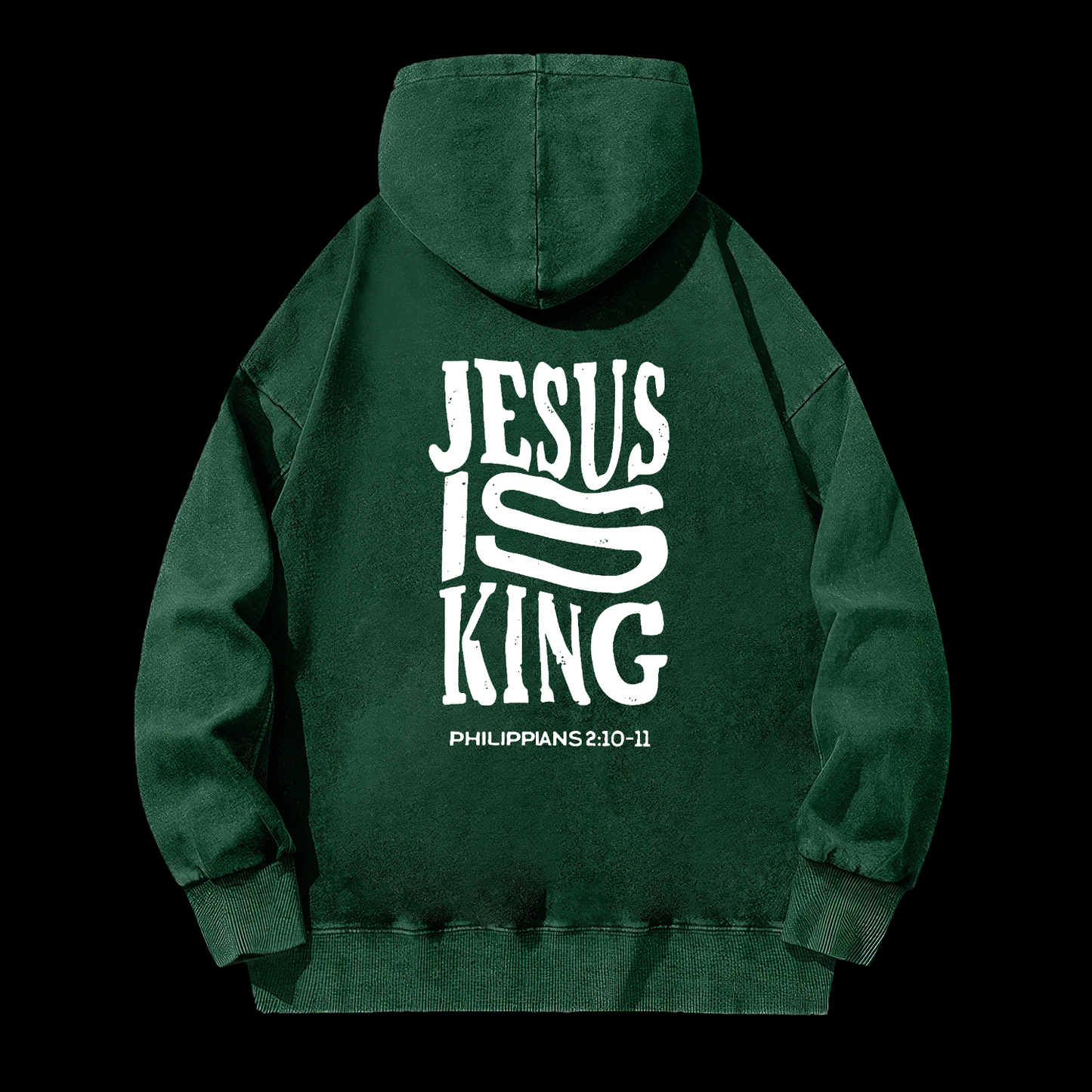 Jesus Is King Washed Hoodie
