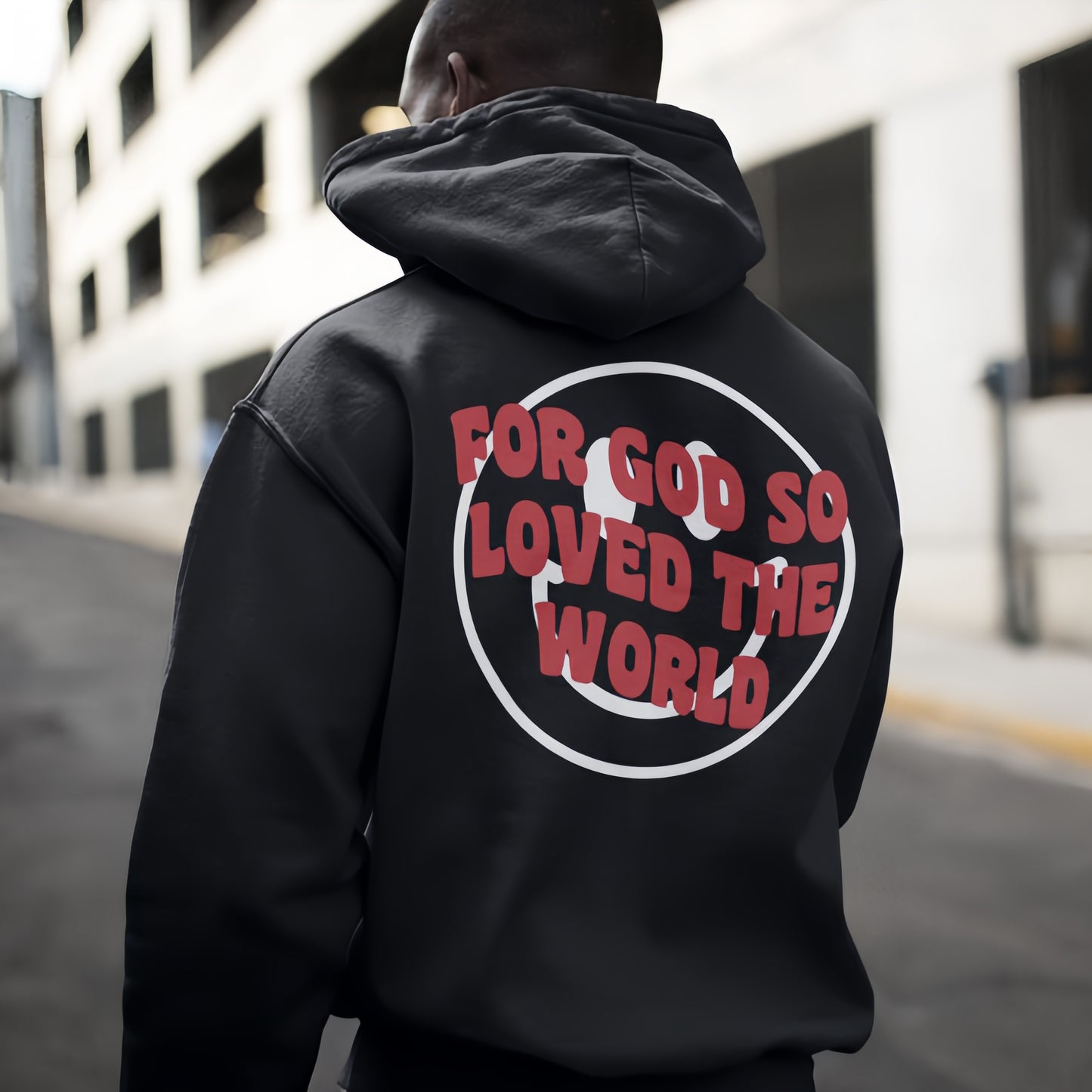 For God So Loved The World Drawstring Hoodie