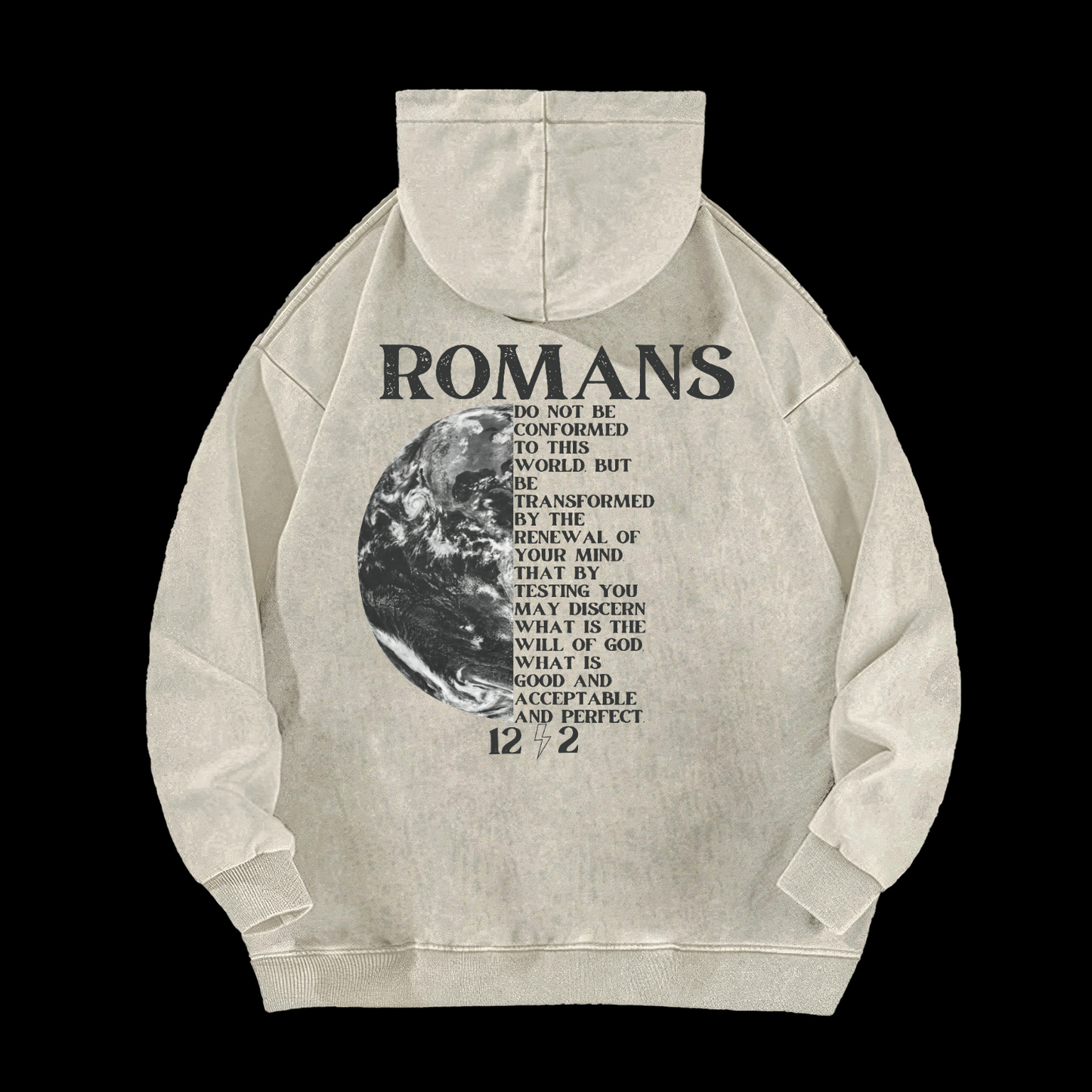 Romans 12:2 Washed Hoodie