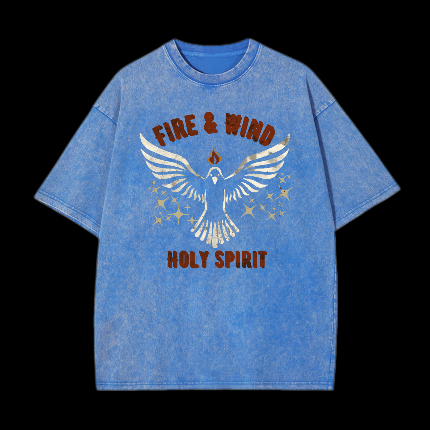 Fire And Wind Holy Spirit Washed T-Shirt