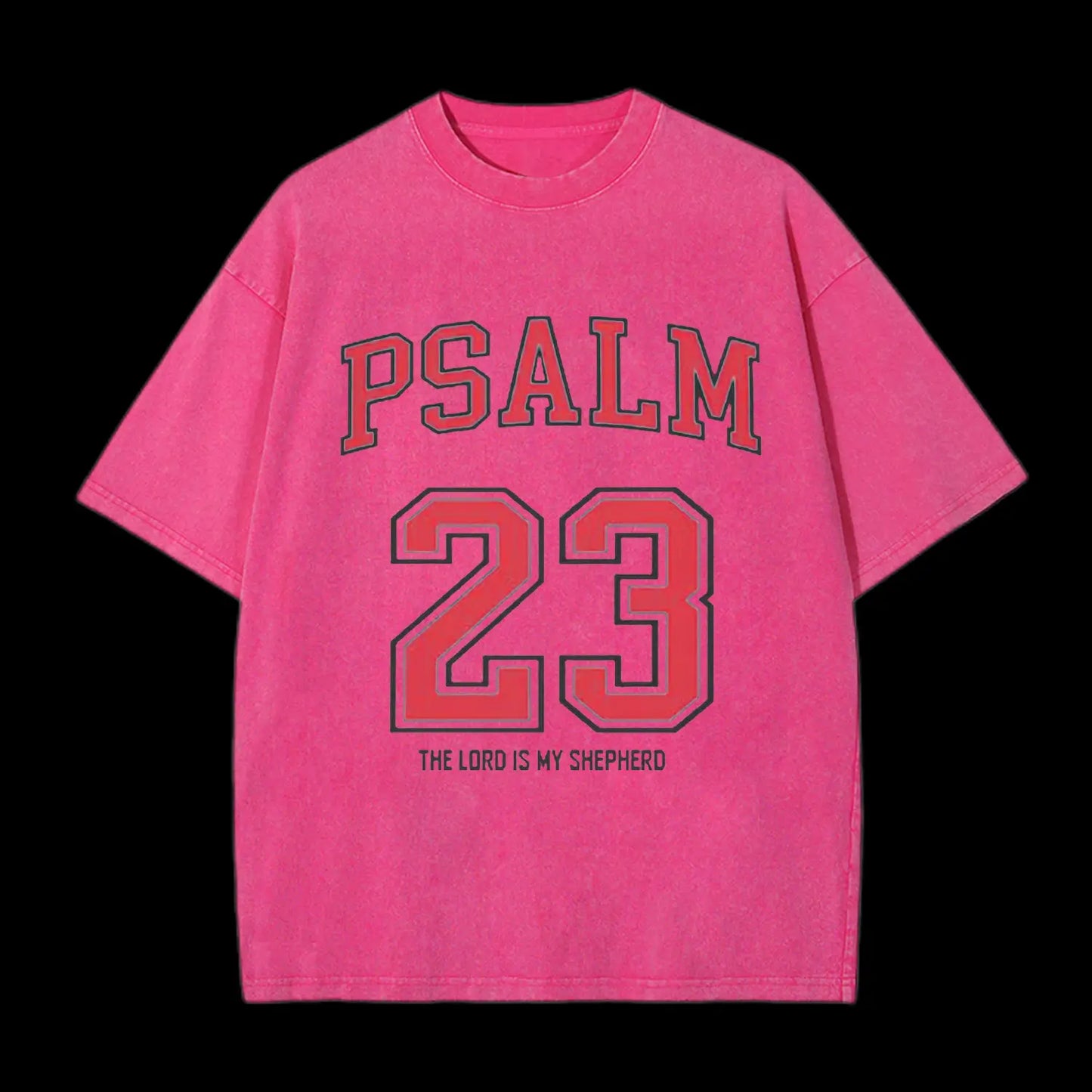 PSALM 23 CHRISTIAN WASHED T-SHIRT