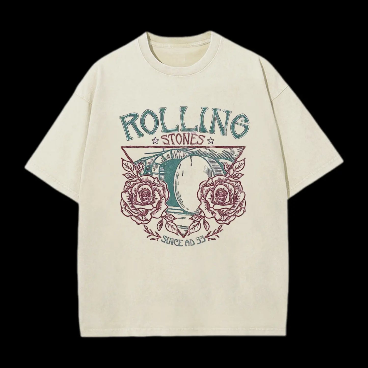 Rolling Stones Retro Christian Washed T-Shirt