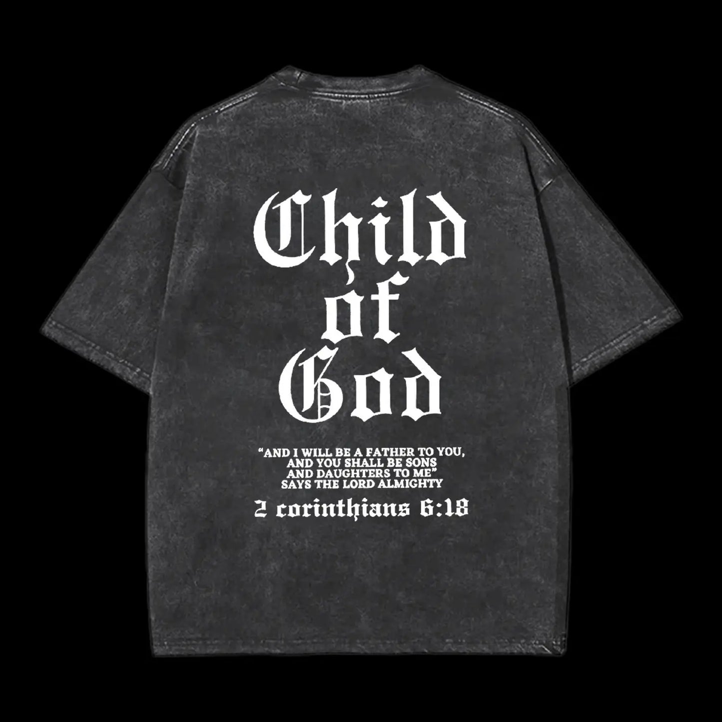 Child Of God Printed Men's Washed Tee