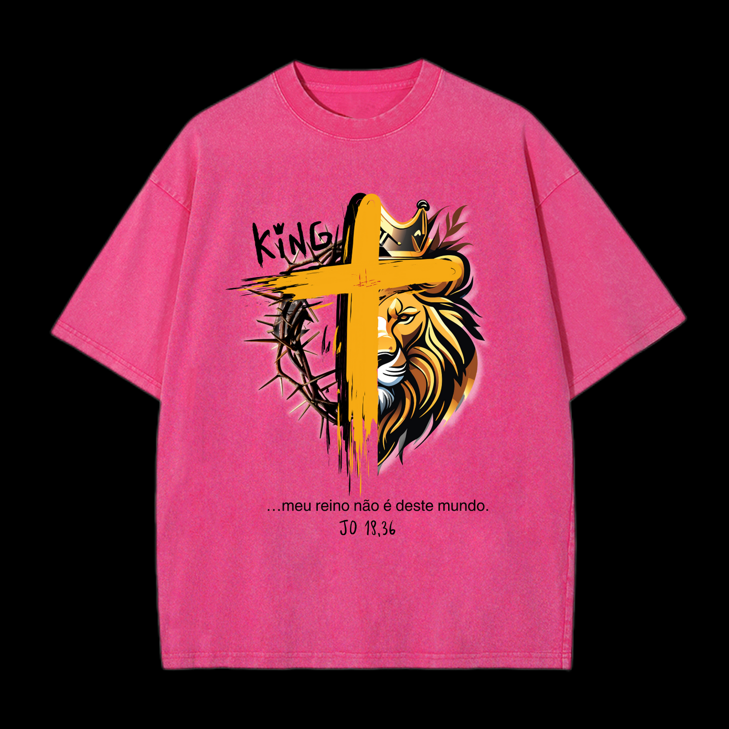 King Of Jesus Washed T-Shirt