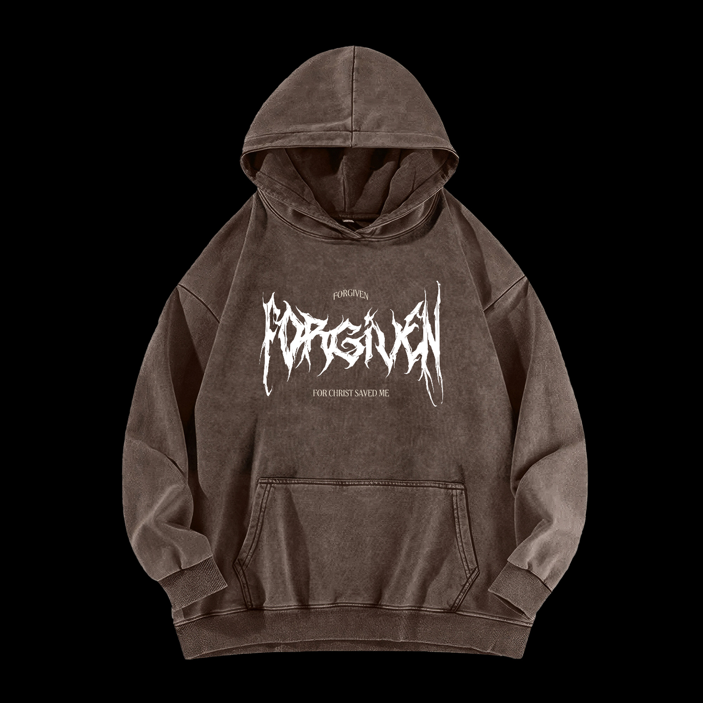 Forgiven For Christ Saved Me Washed Hoodie