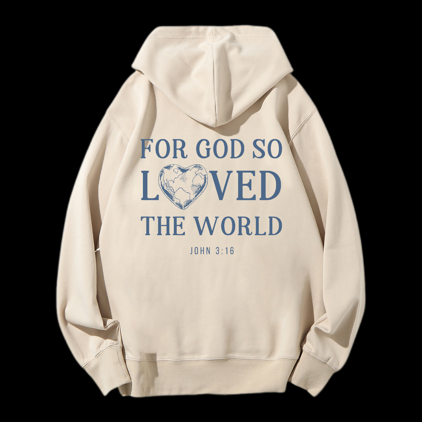 For God So Loved The World Drawstring Hoodie